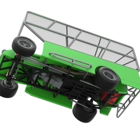 NE Dirt Modified stock car with side wing 1:25 - Thumbnail 3