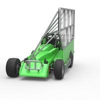 NE Dirt Modified stock car with side wing 1:25 - Thumbnail 5