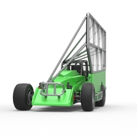 NE Dirt Modified stock car with side wing 1:25 - Thumbnail 6