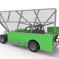 NE Dirt Modified stock car with side wing 1:25 - Thumbnail 12