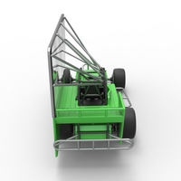 NE Dirt Modified stock car with side wing 1:25 - Thumbnail 15