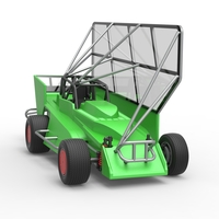 NE Dirt Modified stock car with side wing 1:25 - Thumbnail 22