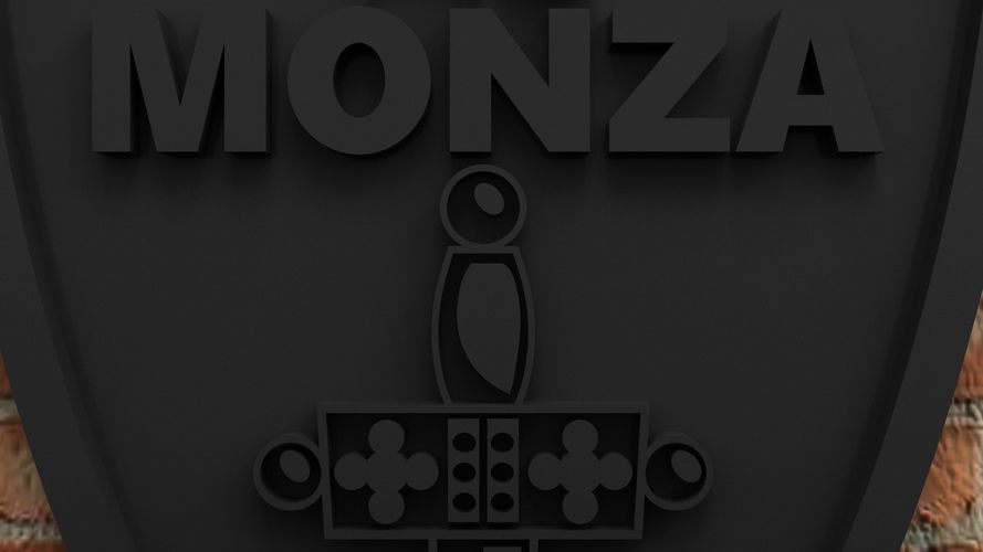 AC Monza Logo 3D Print 541824