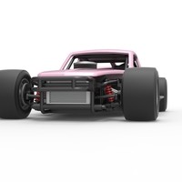 Vintage Asphalt Modified stock car V3 Scale 1:25 - Thumbnail 6