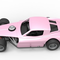 Vintage Asphalt Modified stock car V3 Scale 1:25 - Thumbnail 10