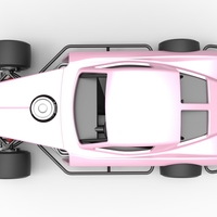 Vintage Asphalt Modified stock car V3 Scale 1:25 - Thumbnail 11