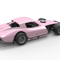 Vintage Asphalt Modified stock car V3 Scale 1:25 - Thumbnail 18