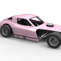 Vintage Asphalt Modified stock car V3 Scale 1:25 - Thumbnail 19