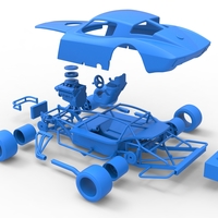 Vintage Asphalt Modified stock car V3 Scale 1:25 - Thumbnail 22