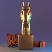 Standing horse head - Thumbnail 2