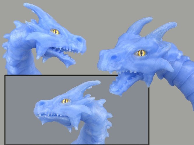 Articulated dragon mouth 3D Print 54195