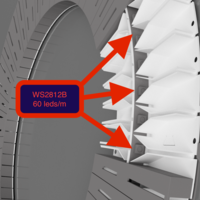 Unique LedHands wall Clock  - Thumbnail 2