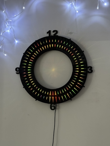 Unique LedHands wall Clock  3D Print 541979