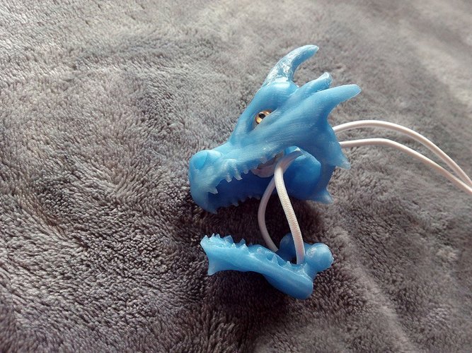 3D Printed Articulated dragon mouth by BQ 3D Pinshape