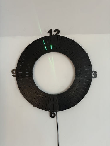 Unique LedHands wall Clock  3D Print 541982