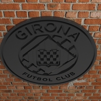 Small Girona FC Logo 3D Printing 542086