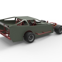 Vintage Asphalt Modified stock car V4 Scale 1:25 - Thumbnail 17