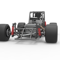 Vintage Asphalt Modified stock car Base V2 Scale 1:25 - Thumbnail 6