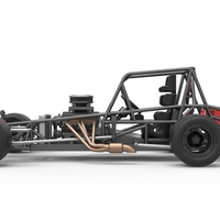 Vintage Asphalt Modified stock car Base V2 Scale 1:25 - Thumbnail 8