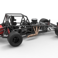 Vintage Asphalt Modified stock car Base V2 Scale 1:25 - Thumbnail 16