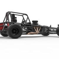 Vintage Asphalt Modified stock car Base V2 Scale 1:25 - Thumbnail 17