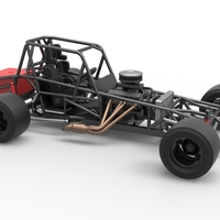 Vintage Asphalt Modified stock car Base V2 Scale 1:25 - Thumbnail 20