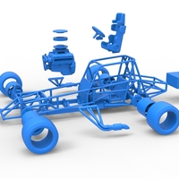 Vintage Asphalt Modified stock car Base V2 Scale 1:25 - Thumbnail 24