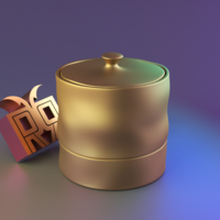 Cylindrical deform container - Thumbnail 1