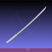 Small Ao No Exorcist Shura Kirigakure Fang Sword 3D Printing 542169