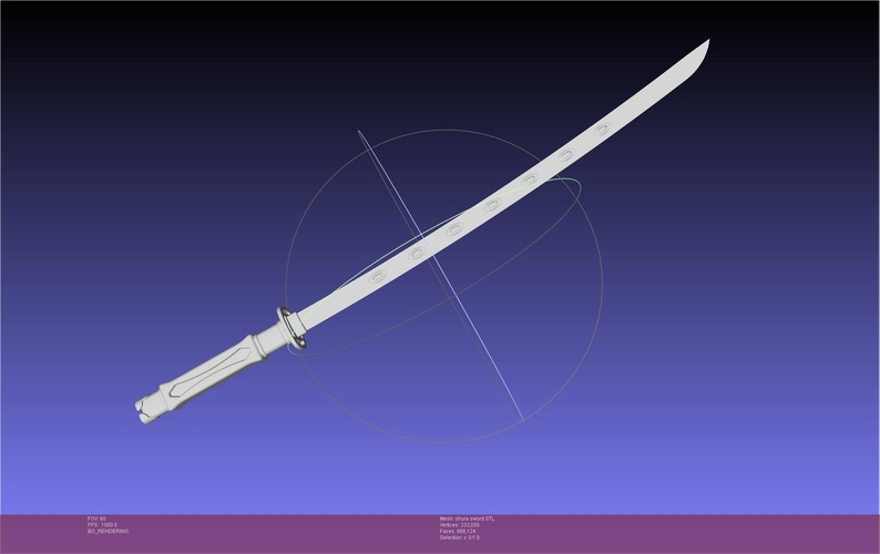 Ao No Exorcist Shura Kirigakure Fang Sword 3D Print 542170