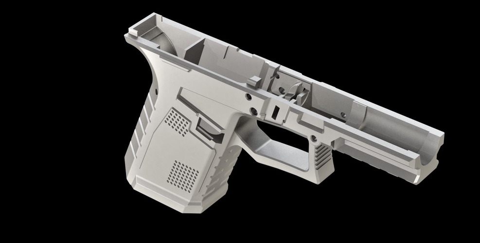 3D Printed Glock 19 Frame By COMBATTECH Pinshape
