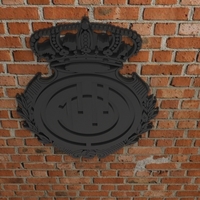 Small RCD Mallorca Logo 3D Printing 542227