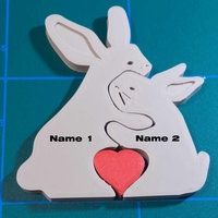 VALENTINE'S DAY - TWO BUNNY - Thumbnail 1