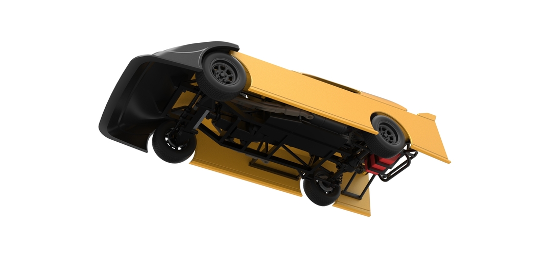 Dirt Modified Super stock car Scale 1:25 3D Print 542268