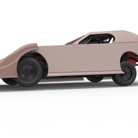 Dirt Modified Super stock car while turning 1:25 - Thumbnail 2