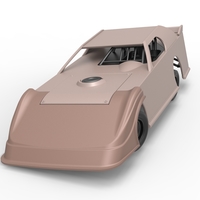 Dirt Modified Super stock car while turning 1:25 - Thumbnail 5