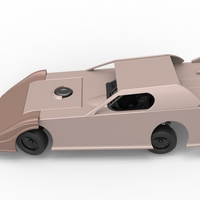 Dirt Modified Super stock car while turning 1:25 - Thumbnail 10