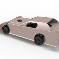 Dirt Modified Super stock car while turning 1:25 - Thumbnail 12