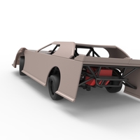 Dirt Modified Super stock car while turning 1:25 - Thumbnail 14