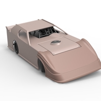 Dirt Modified Super stock car while turning 1:25 - Thumbnail 22