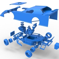 Dirt Modified Super stock car while turning 1:25 - Thumbnail 25