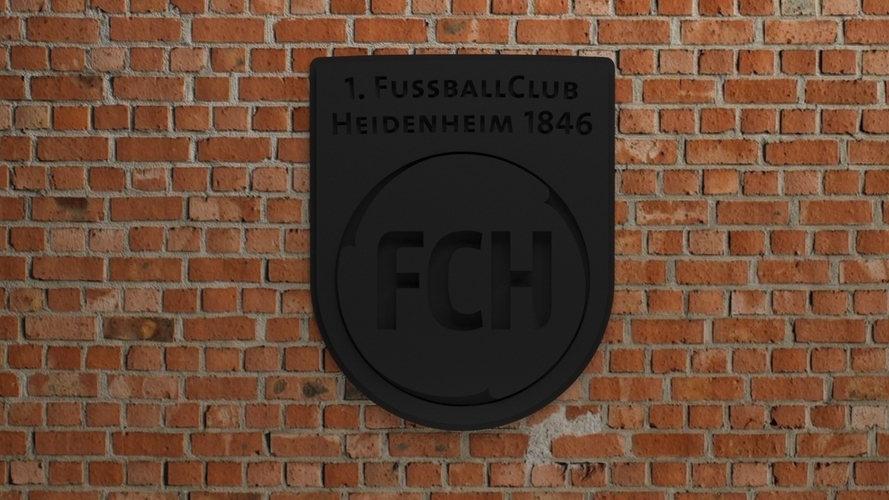 1. FC Heidenheim Logo 3D Print 542378