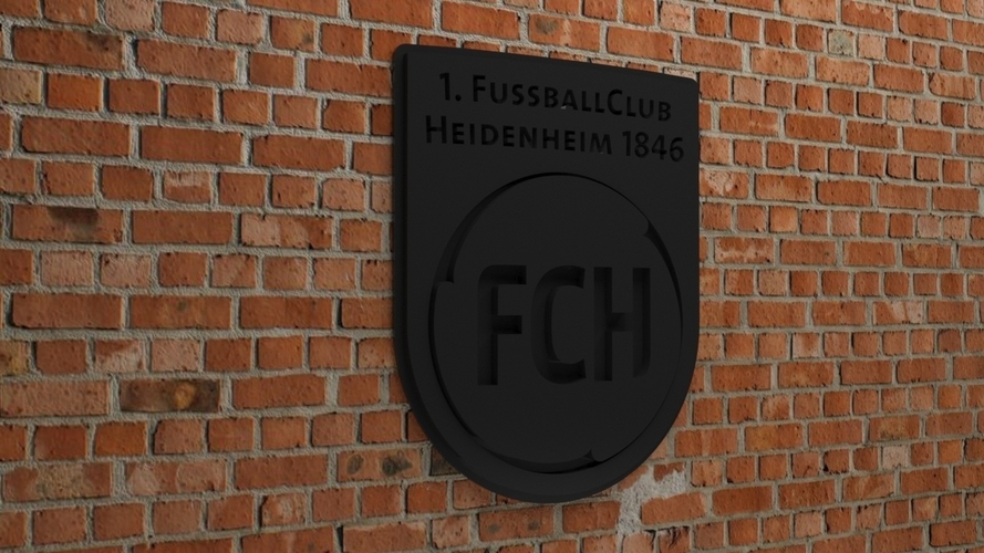 1. FC Heidenheim Logo 3D Print 542379