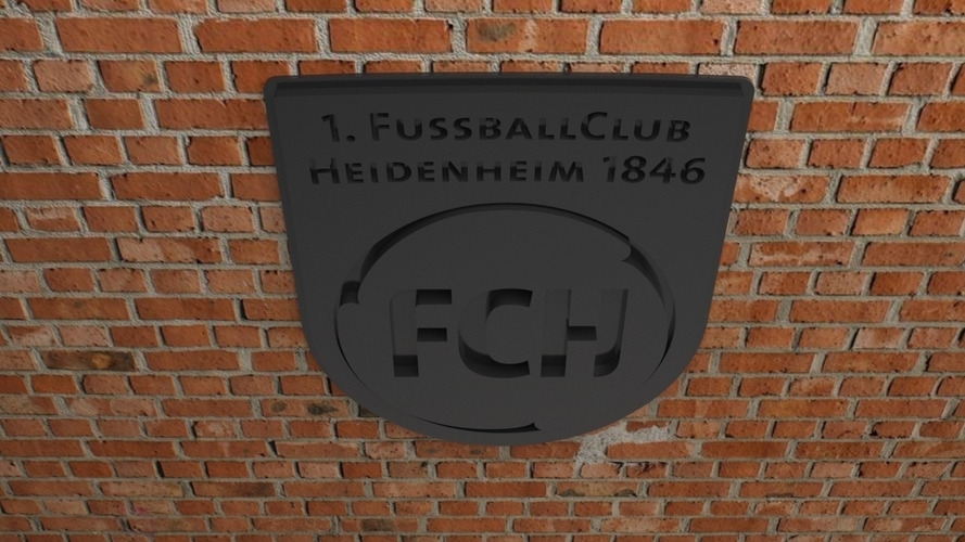 1. FC Heidenheim Logo 3D Print 542380