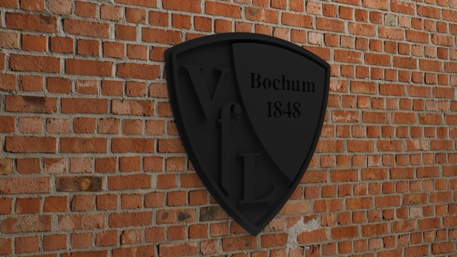 VfL Bochum 1848 Logo 3D Print 542540