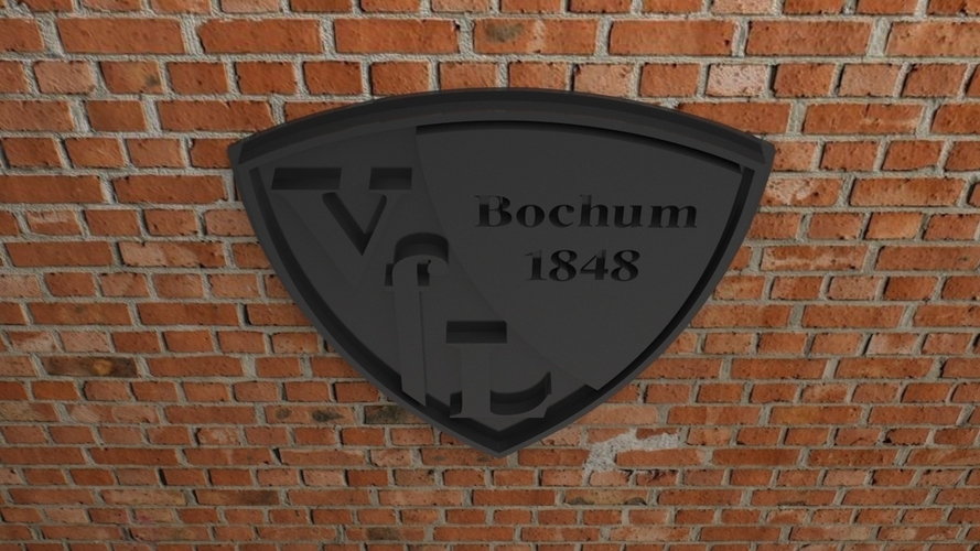 VfL Bochum 1848 Logo 3D Print 542541