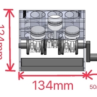 Car V6 engine (60° and with a small storage)  - Thumbnail 2