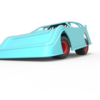 Super Dirt Late model while turning 1:25 - Thumbnail 4