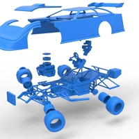 Super Dirt Late model while turning 1:25 - Thumbnail 24