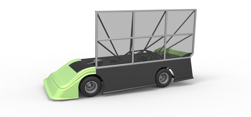 Super Dirt Late model with side wing 1:25